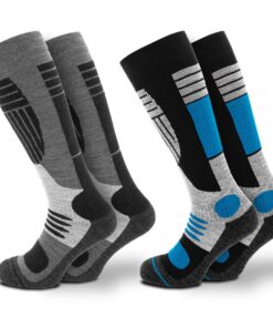 Occulto Chaussettes de Ski pour Homme - Lot de 2 ou 4 (modèle: Felix) - Sécurité Éco-responsable OEKO-TEX STANDARD 100