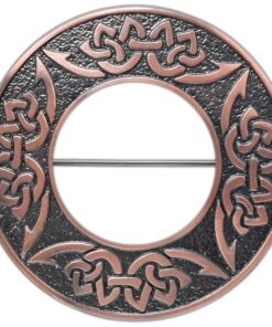 Broche traditionnelle écossaise kilt mania – Élégant nœud celtique en étain – Costume de kilt écossais haute qualité pou