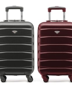 Case debagages Flight Knight Lot de 2 Rigide 4 Roues | Voyageurs Affairés et Familles | Aéroports Monde Large | Capacité