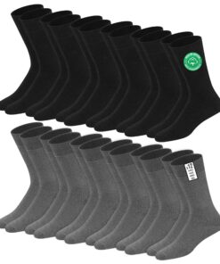 SOXCO Chaussettes Classiques pour Hommes en Coton, Lot de 12 Paires, Comfort Canyon, Lot de 12 Paires, Chaussures Reposa