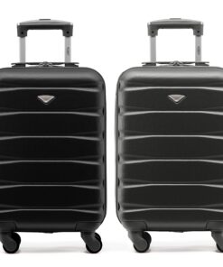 Case de Voyage Flight Knight Lot de 2 Bagages À Main Rigides 4 Roues Approuvés pour Air France, Ryanair et easyJet Taill