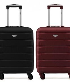 Valise Riguide en ABS 4 Roues - Set de 2 Bagage à Main Léger Approuvé par Ryanair, easyJet & Jet2 (55x40x20cm) pour Sobr