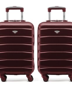 Valise Flight Knight ABS 3 Tailles pour Voyageurs Fréquents | Lightweight et Compatible avec Air France, Hop! easyJet, R