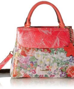 LAURA VITA 4236 | Sac à bandoulière floral pour femme | Mode de quotidienne | Imprimé fleuri en vogue | Taille 38 cm x 2