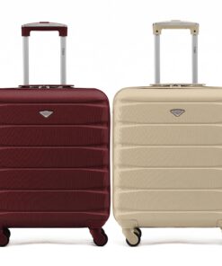Flight Knight - Lot de 2 valises légères en ABS rigide valise cabine approuvée British Airways et easyJet - Grand sac ca