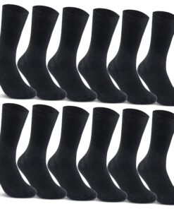 sockenkauf24 Chaussettes Diabétiques 100% Coton sans Pression Homme Femmes - 12 Paires Mode d'Usage Médical