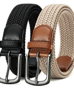 CHAOREN Ensemble de Ceintures Élastiques Homme, Ceintures Tressées Travail 35mm, Idéales en Cadeau