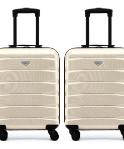 Flight Knight - Valises rigides légers en ABS à 4 roues pour cabine | Approuvées pour easyJet, Jet2 et taille maximale p