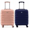 Valises Flight Knight Lot de 2 Rigides en ABS pour Cabine | Approuvées pour easyJet, Jet2 et Ryanair (Priority) - 55x40x
