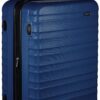 Valise de voyage Amazon Basics à roulettes pivotantes, grande, Bleu marine