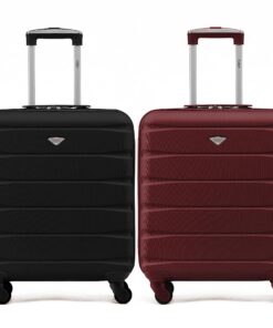 Knight Flight Lot de 2 valises légères ABS 4 roues pour cabine Approuvées par British Airways et easyJet Grand Sac de ca