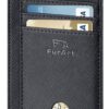 FurArt Portefeuille Minimaliste Fin àBlocage RFID pour Hommes et Frauen - Épuré et Sécurisé, Idéal pour Voyageurs