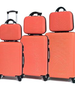 Valise cabine marquée française CELIMS OrangeLot de 3 grande valise & 3 miroirs pour voyage