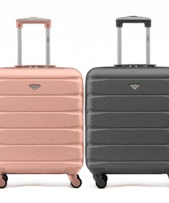 Flight Knight - Valises Rigides Légères en ABS Approuvées British Airways et easyJet - Grand Sac de Cabine 56x45x25cm