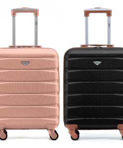 Flight Knight - Lot de 2 valises légères en ABS rigides à 4 roues pour cabine - Approuvées pour easyJet, Jet2 et Ryanair