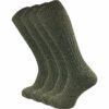 Chaussettes militaires hautes GAWILO pour homme - Chaussettes de chasse & armée - Longues & vertes OEKO-TEX STANDARD 100