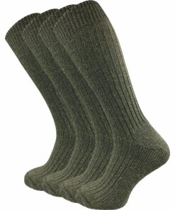 Chaussettes militaires hautes GAWILO pour homme - Chaussettes de chasse & armée - Longues & vertes OEKO-TEX STANDARD 100