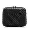 Valise cosmétique WITTCHEN ABS Negro Homme Femme Voyage Étui de Voyage Cube LineNoir Trousse de Toilette