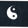 Syl'la Porte chéquier Noir Motif Ying Yang Hommes Mode Long Portefeuille Filtering Money Essentials