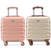 Casquette de voyage Flight Knight Lot de 2 Valises légères en ABS rigide avec 4 roues, approuvées pour plus de 100 compa