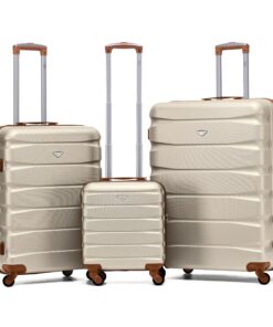 Bagage de voyage Flight Knight ABS 3 Tailles pour Voyageurs Frequent Bagagerie léger et durableCompatible avec Air Franc