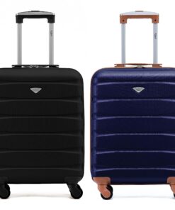Flight Knight - Valises Rigides Légères en ABS 4 Roues | Valise Cabine Approuvée pour easyJet, Jet2 et taille maximale p