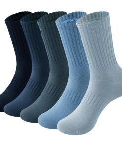 MAGIARTE Chaussettes de Sport Unisexes Multifonctionnelles en Coton - Taille Haute - Taille Adulte - Lot de 5 Paires - R