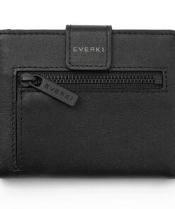 Everki Portefeuille Homme Anti-RFID Mince Bifold Noir - Souple et Securitaire | Pas Cher et Pratique | Taille Économique