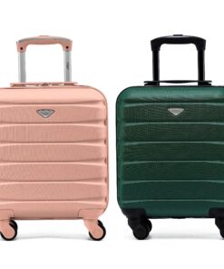 Case Voyage Flight Knight Lot De 2 Bagages à Main en ABS Rigide 4 Roues | Approuvé pour Plus De 100 Compagnies Aériennes