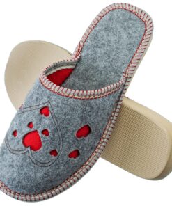 Chausson chaud ESTRO - Feutre women - Chaussures intérieures - Antidérapante - Homme et femme - Idéal pour le confort fa