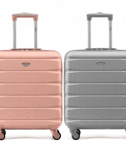 Bagages Rigides Lot de 2 valises Light Flight Knight Approuvées British Airways et easyJet - Grand Sac de Cabine 56x45x2