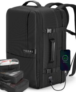 VGOAL sac à dos de voyage extensible avec 40 L, pour ordinateur portable de 17", idéal pour le week-end et les voyages