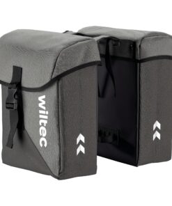 WilTec Sacoche Double Étanche pour Vélos et Vélos Électriques – Capacité de 35 L – Housse de Pluie Inclus – Cyclisme, Co