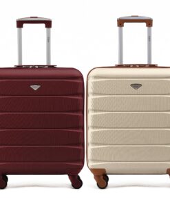 Bagages cabine Flight Knight Lot de 2 Rigides en ABS Approuvés British Airways & easyJet - Grand Sac 56x45x25cm