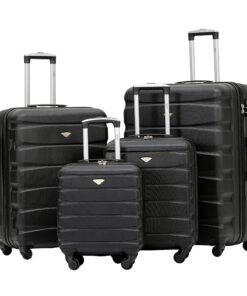 Valise Flight Knight ABS 3 Tailles Ligère pour Voyageurs Air France, Hop! easyJet, Ryanair et Plusieurs Autres (4 PCS)
