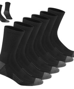 Chaussettes de sport NavySport en coton pour homme, lot de 6 paires confortables et respirantes pour la pratique du spor