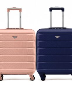 Valises Rigides Lightweight Lot de 2 Bagages Cabine Approuvés British Airways et easyJet - Grand Sac de Cabine 56x45x25c