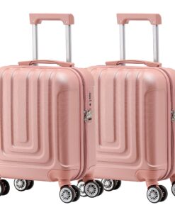 Bagages à main Flight Knight Premium - Light - 8 Roues Spinner - Serrure & USB - Valises EasyJet Ryanair Jet2 - 45x36x20