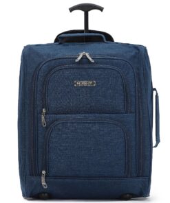 Valise Cabine Approuvée pour Easyjet | Facile à Porter | Sac Léger à 2 Roues | Idéal pour les Voyageurs | 56x45x25cm