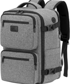 LYNXCHER Sac À Dos Voyage Cabine Avion 40x20x25 Bagage Ryanair Gris S pour Femme HommePortable