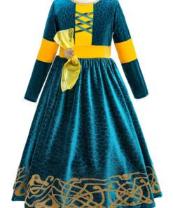 Robe de princesse Merida Classic pour Cosplay et Halloween New Front