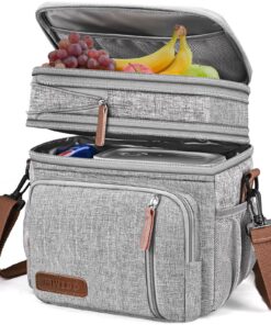 MIYCOO Sac Isotherme à Déjeuner 15L pour Femmes et Hommes - Sac à Lunch Grande et Portable avec Double Couche