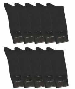 ca·wa·so Chaussettes Sans Couture Hommes 100% Coton Doux OEKO-TEX 10 Paires Durable Linge de Maison Chaussettes Comforta