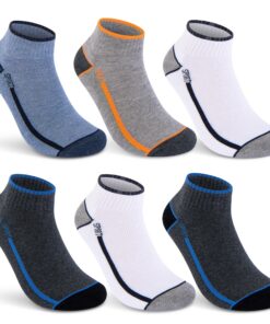 Chaussettes Basses de Sport Lot de 12 Paires Homme & Femme - Semelle en Éponge Coton - Mode et Sécurité | Tailles Élargi