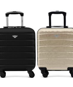 Flight Knight Cas Lot De 2 Bagages À Main Rigides en ABS 4 Roues pour Voyageurs Frequent Among Air France, Ryanair et ea