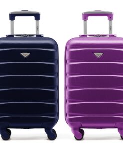 Case de voyage Flight Knight Lot de 2 Bagages à main légers en ABS rigide à 4 roues pour plus de 100 compagnies aérienne
