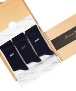 Naked Nation Chaussettes en Bambou pour Hommes et Femmes - Super Doux et Respirant, Coffret Cadeau Taille 37-40 et 41-46