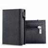 Portefeuille RFID Baiyanor Homme - Cuir Noir pour Cadeau Fête des Pères avec Poche à Billets et Pièces, 10 Crédits