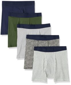 Amazon Essentials Homme Sous-vêtement Boxer, Coton Confortable et Éco-responsable, Idéal pour Sport et Relaxation, Taill