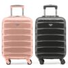 Flight Knight Cas Lot de 2 Valises Porter en ABS Rigide 4 Roues Valables pour Plus de 100 Compagnies Aériennes, Air Fran